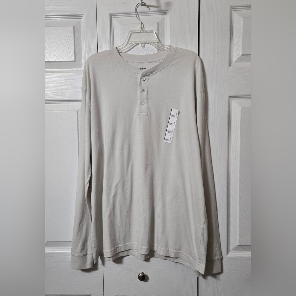 Stone Hearth Color Long Sleeve T-Shirt, Size XL, Goodfellow & Co, New W/Tags